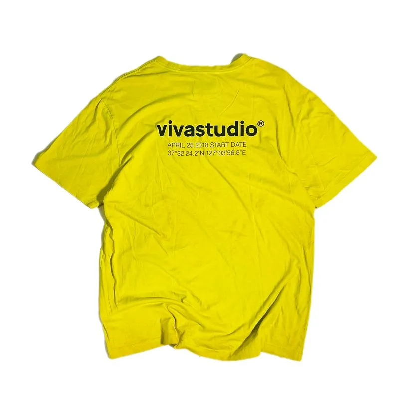 Vivastudio Grunge Indie T-shirt Pria yellow photo 1