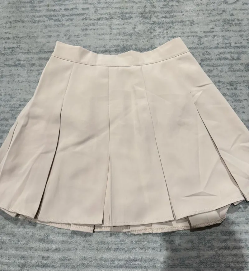 Vintage Casual Skirt Wanita cream photo 1