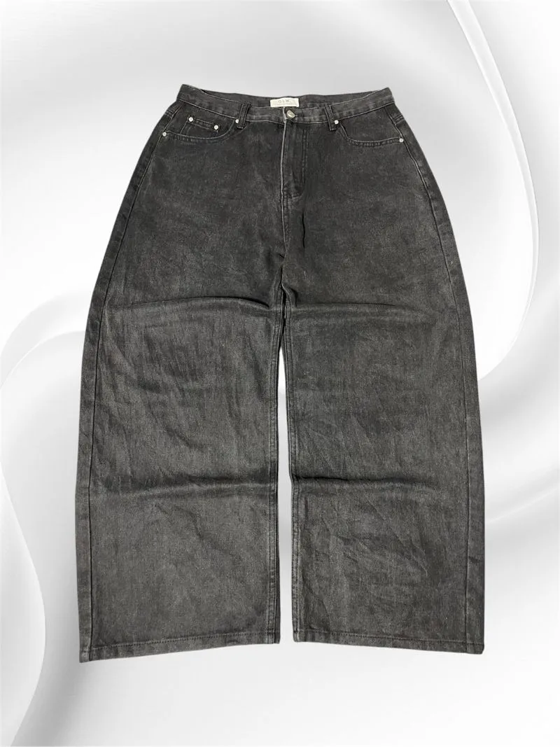 Streetwear Skater Jeans Pria black photo 1