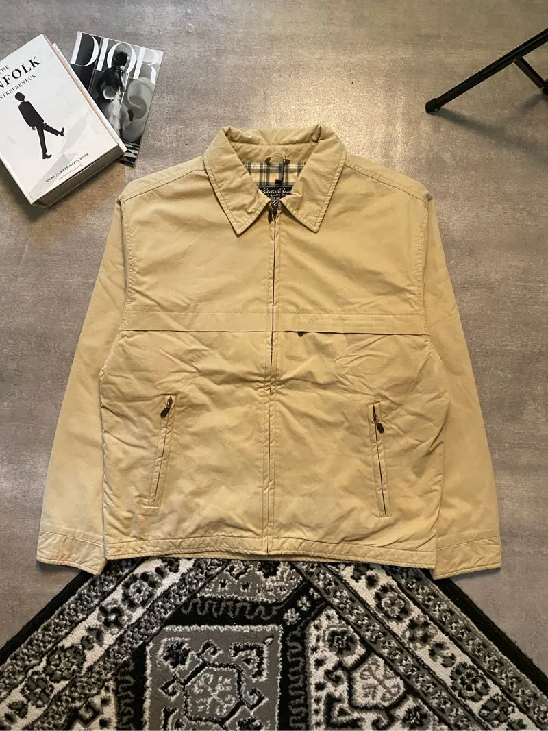 Eddie Bauer Casual Harrington jacket Pria cream photo 1