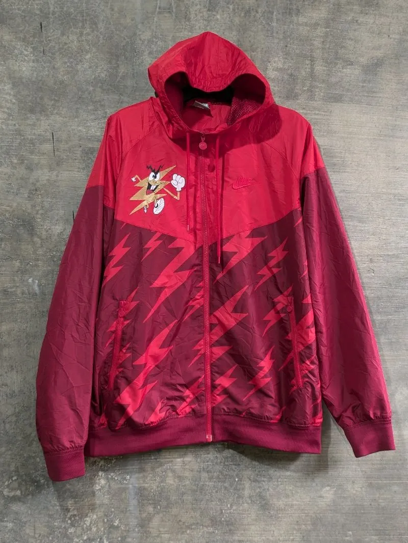 Nike Sportswear Casual Windbreaker Pria burgundy red photo 1