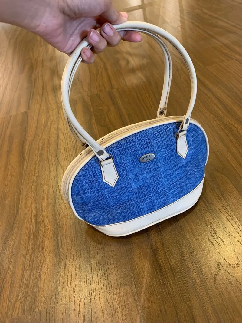 Guess Vintage Y2K Handbag Wanita white blue photo 1