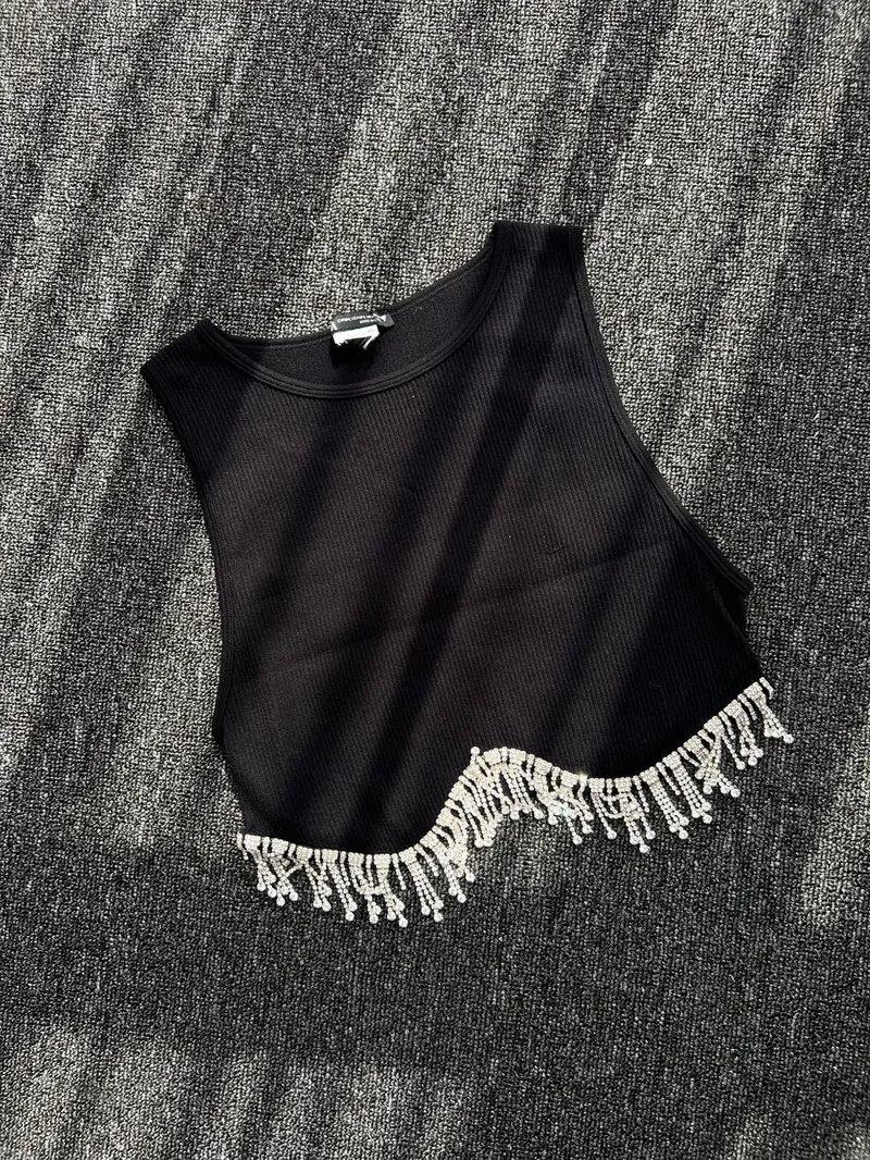 ZARA Casual Crop top Wanita black photo 1
