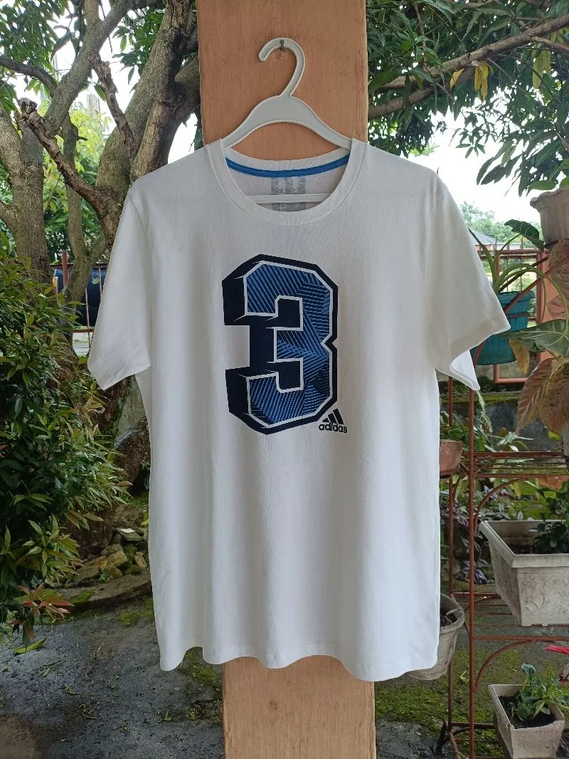 Adidas Casual T-shirt Pria white photo 1
