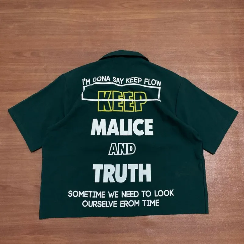 Y2K T-shirt Pria green photo 1