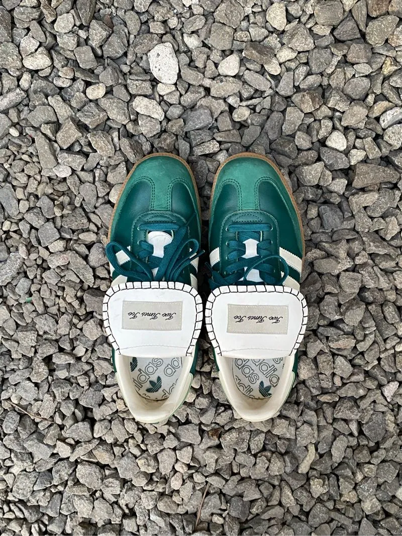 Adidas Streetwear Casual Sneakers Pria white green photo 1