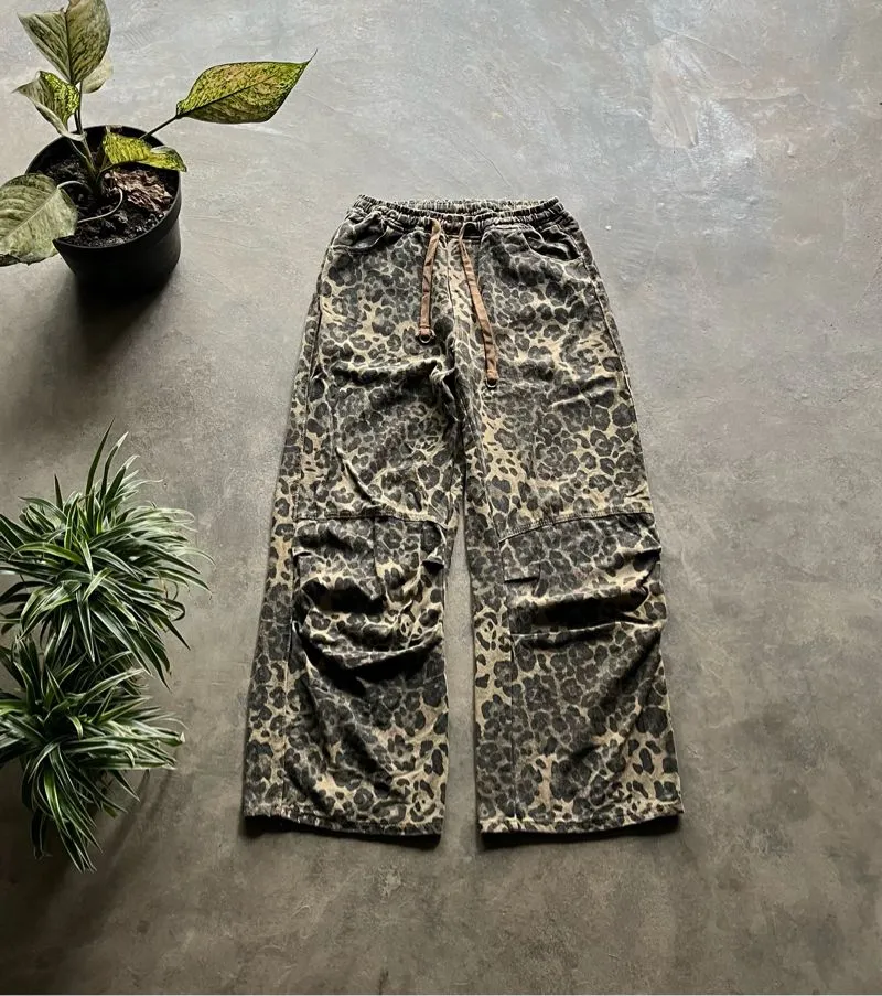 Streetwear Y2K Casual pants Pria gray photo 1