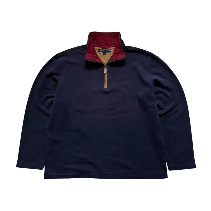 Tommy Hilfiger QuarterZip Sweatshirt Navy photo 1
