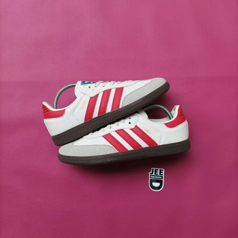 Adidas Streetwear Casual Sneakers Pria white red photo 1