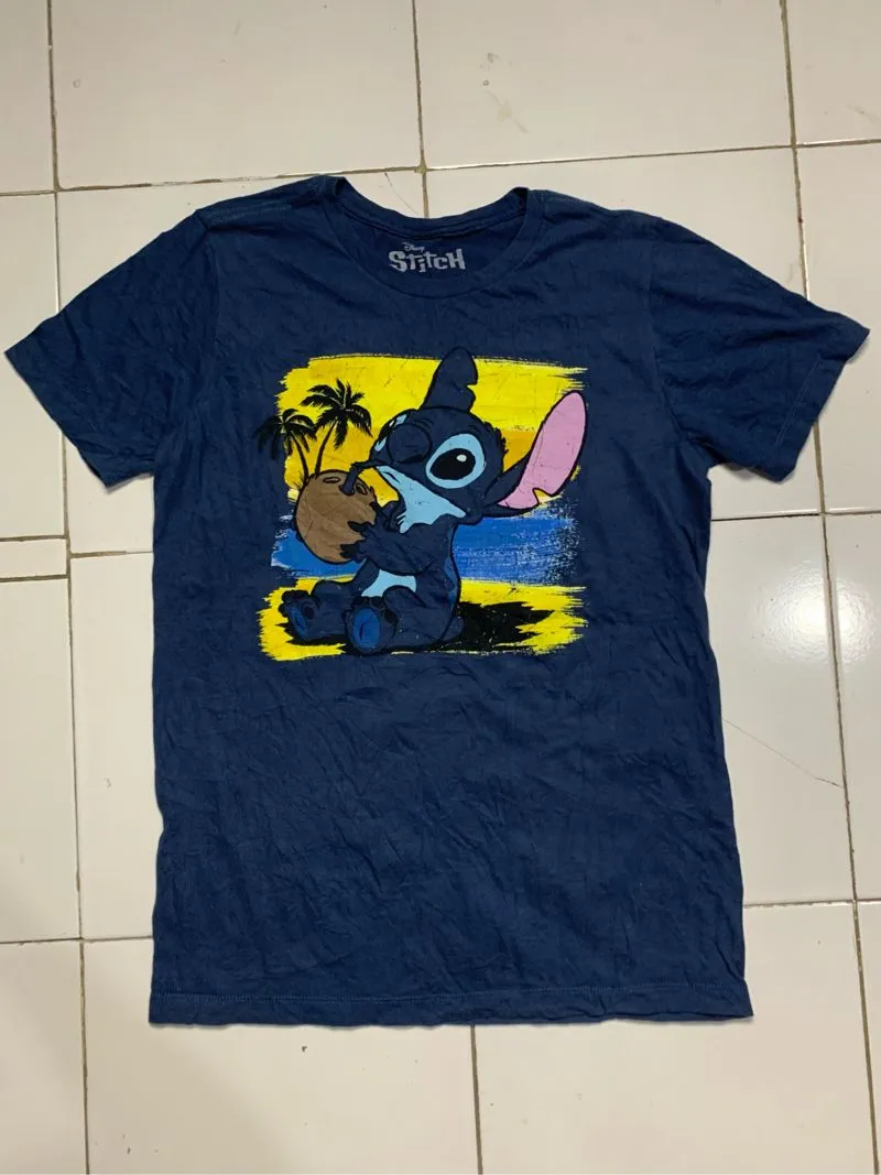 Vintage Streetwear T-shirt Pria navy black photo 1