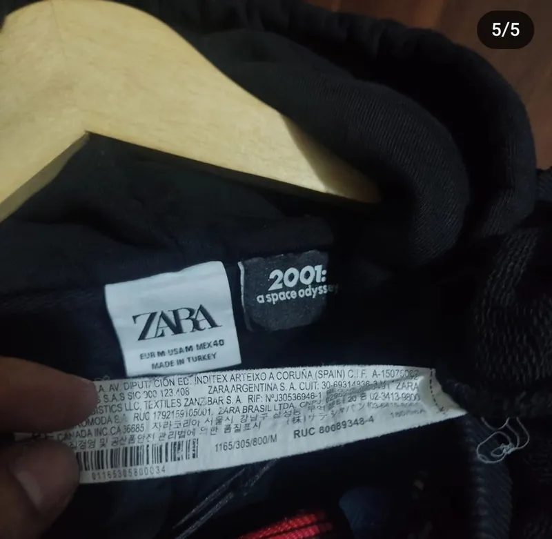 ZARA Casual Hoody Pria black