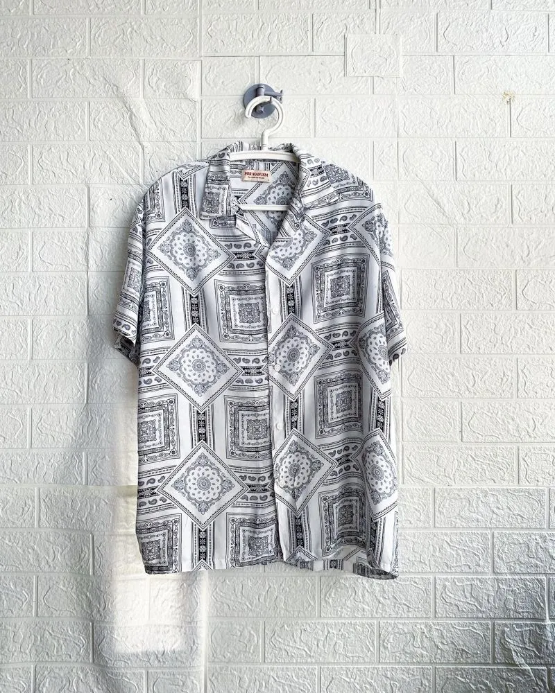 Vintage Casual shirt Pria white photo 1