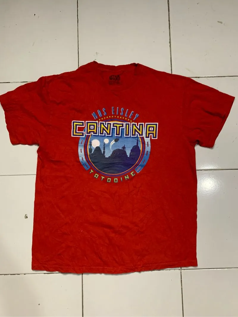 Star Wars Vintage Streetwear T-shirt Pria red photo 1