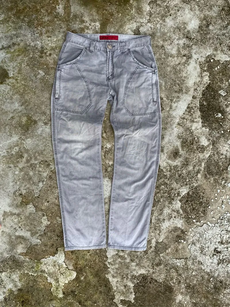 Vintage Casual Jeans Pria gray photo 1