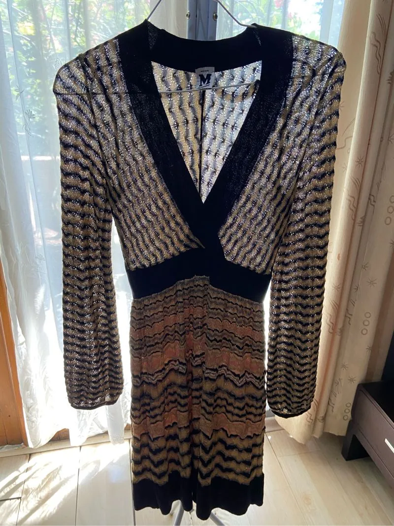 Missoni Luxury Evening dress Wanita gold black photo 1