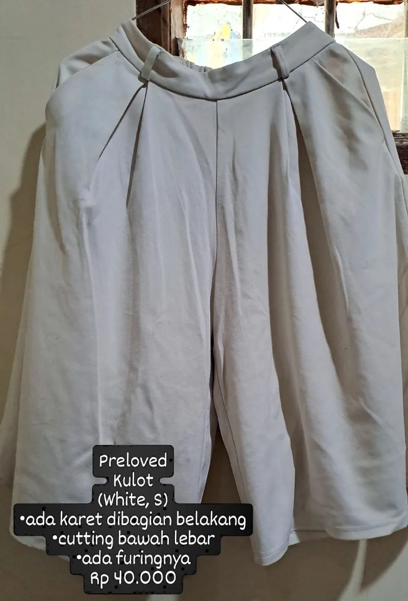 Casual Culotte Wanita white photo 1