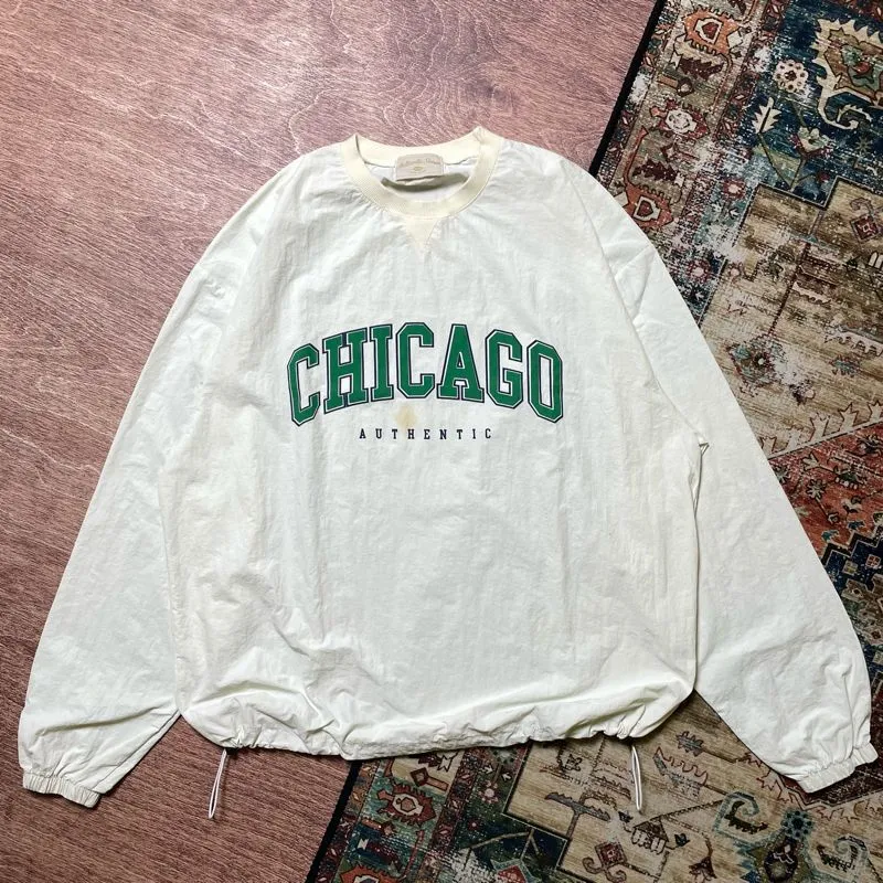 Starter Streetwear Y2K Sweatshirt Pria white photo 1