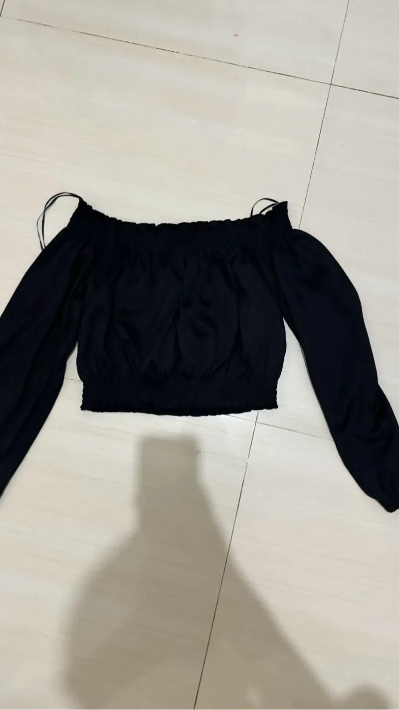 H&M Casual Blouse Wanita black photo 1