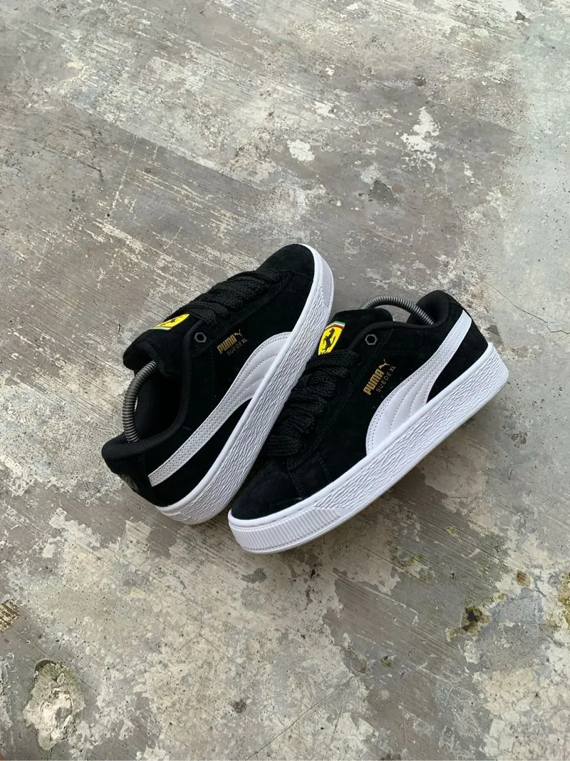 Puma Streetwear Casual Sneakers Pria white black photo 1