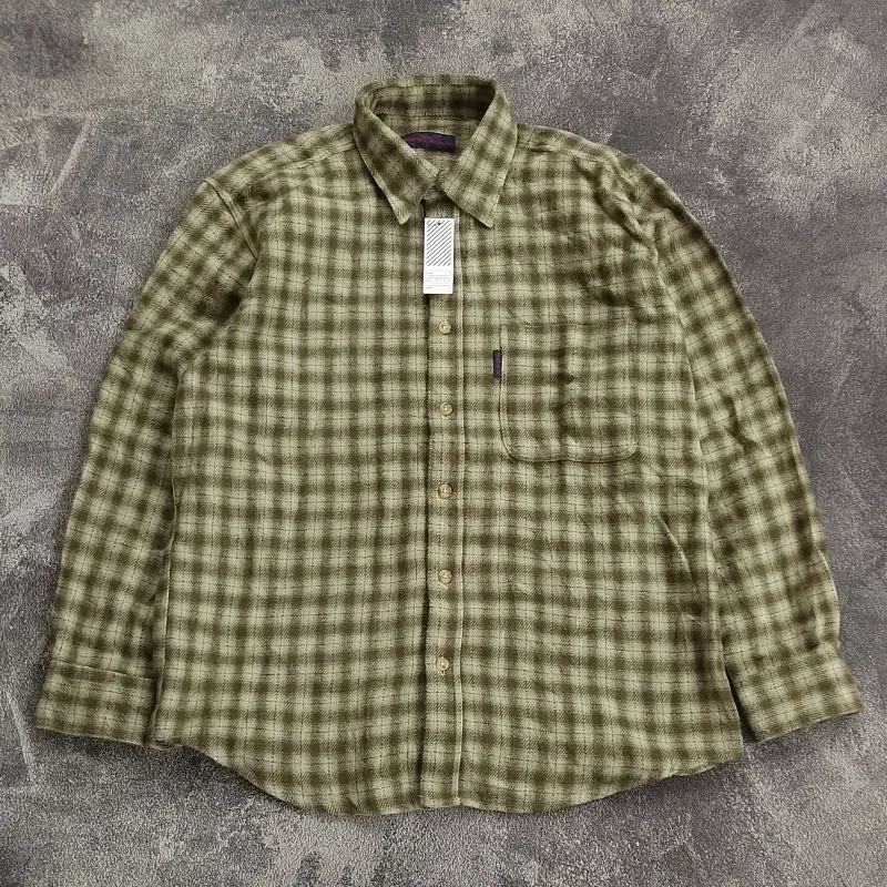 LAINE Casual Casual shirt Pria green cream photo 1