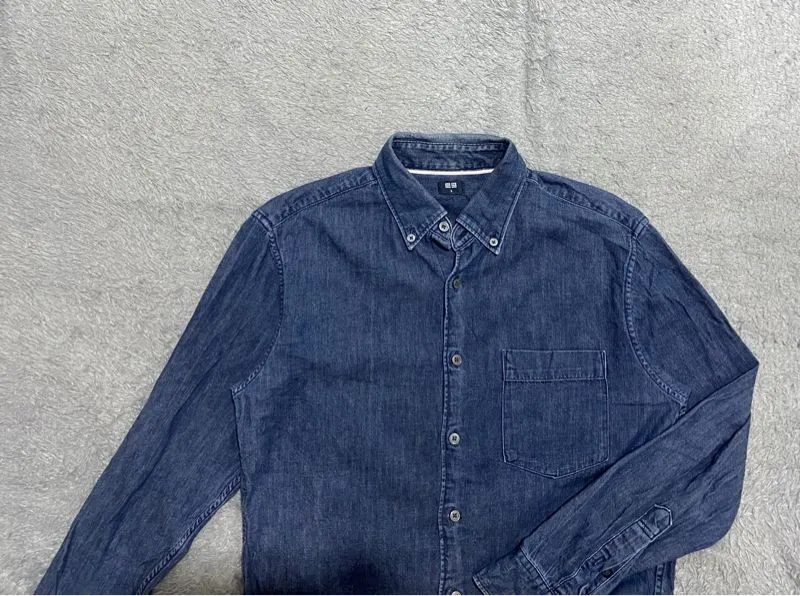 Uniqlo Casual Casual shirt Pria navy photo 1