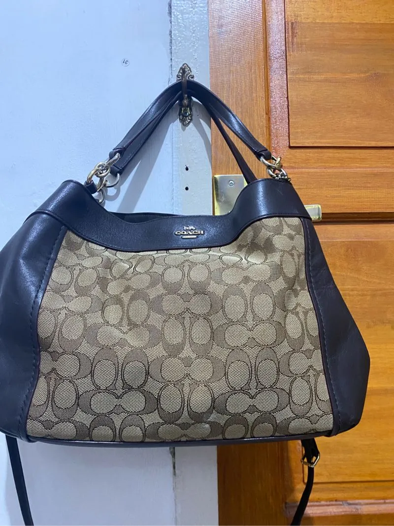 Coach Luxury Tote bag Wanita tan brown photo 1