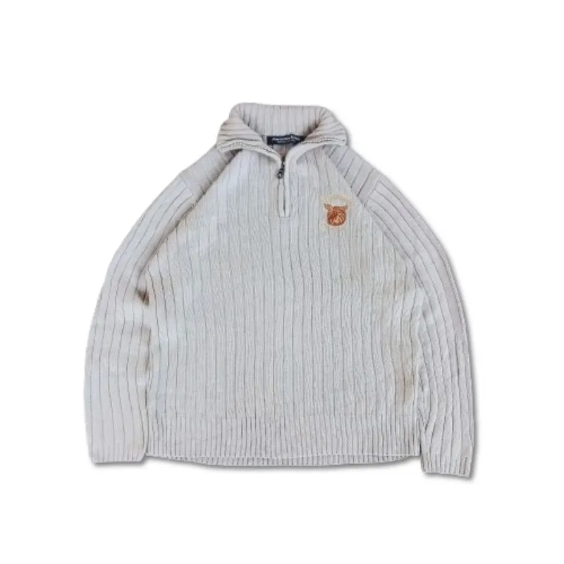 Abercrombie & Fitch Casual Jumper Pria cream photo 1