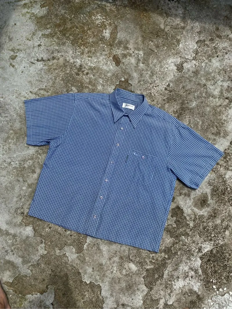 Vintage Y2K Casual shirt Pria blue photo 1