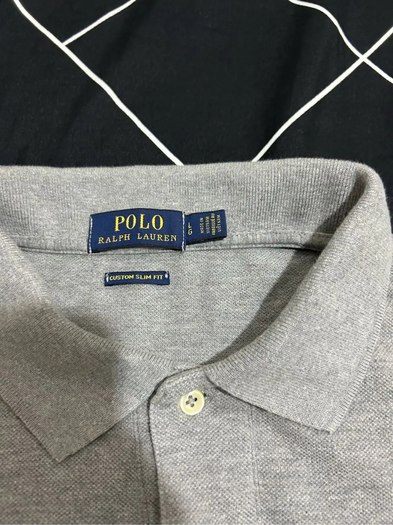Polo Ralph Lauren Luxury Fairy Formal shirt Pria navy gray photo 1