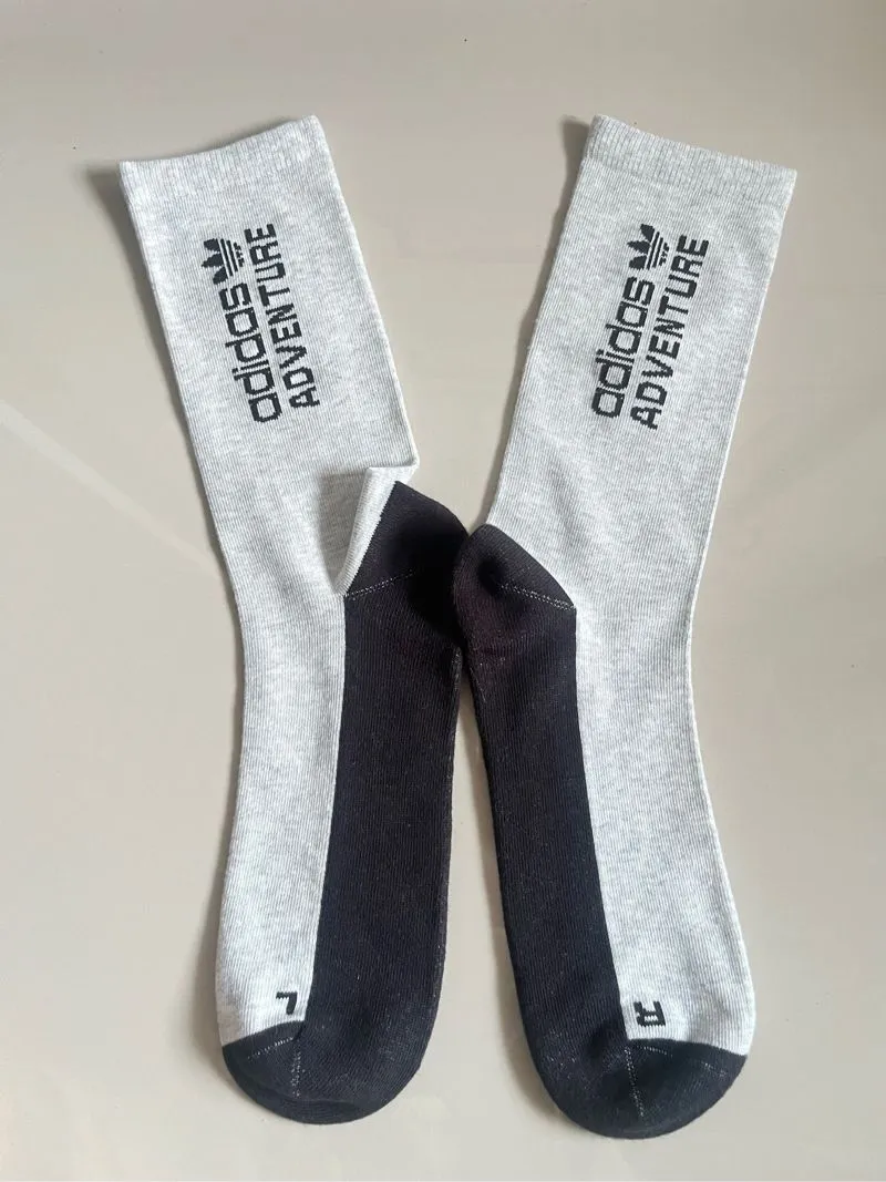 Adidas Sportswear Sock Pria black gray photo 1