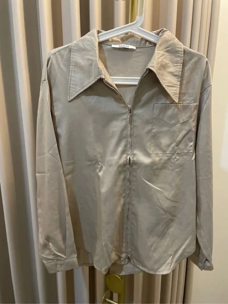 Casual Shirt Wanita tan photo 1