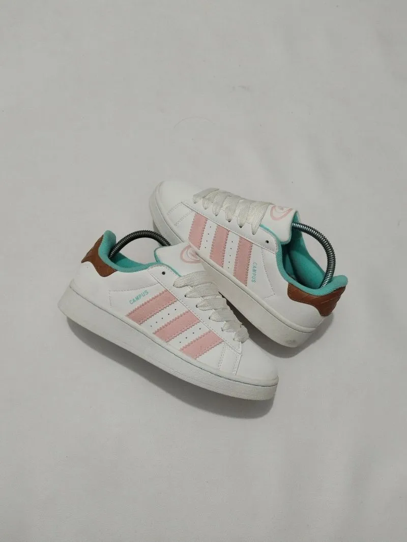 Adidas Casual Sneakers Wanita white pink photo 1