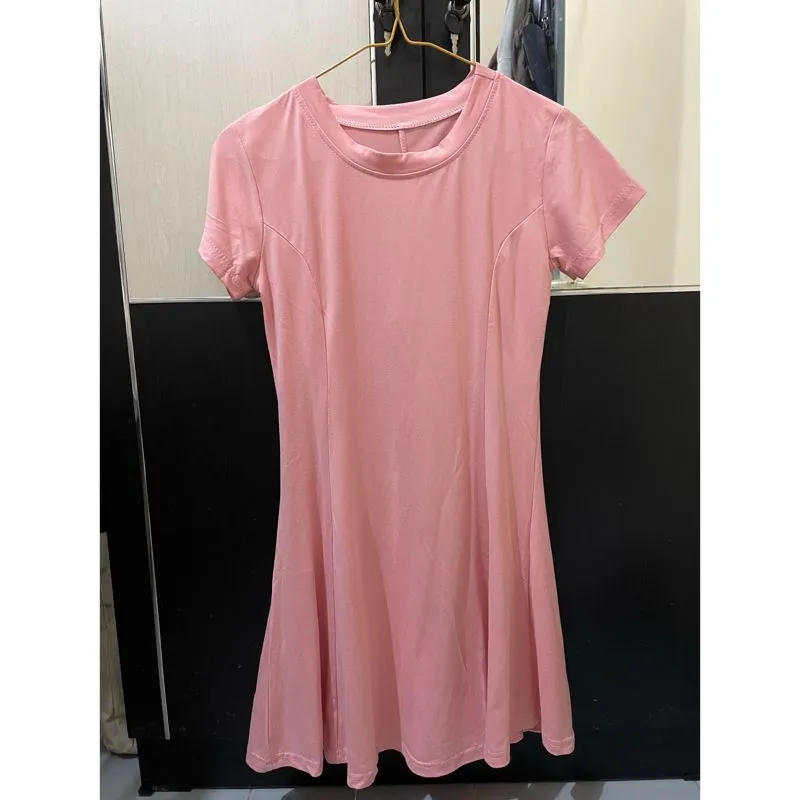 Minimalist Casual Casual dress Wanita pink photo 1