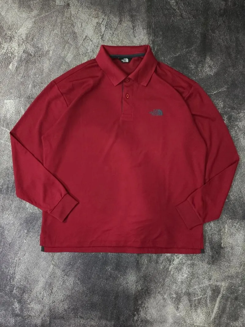 The North Face Vintage Casual Polo shirt Pria red photo 1