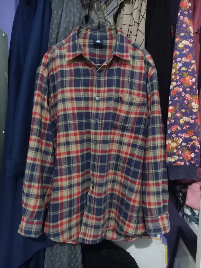Minimalist Casual Blazer Pria tan navy photo 1
