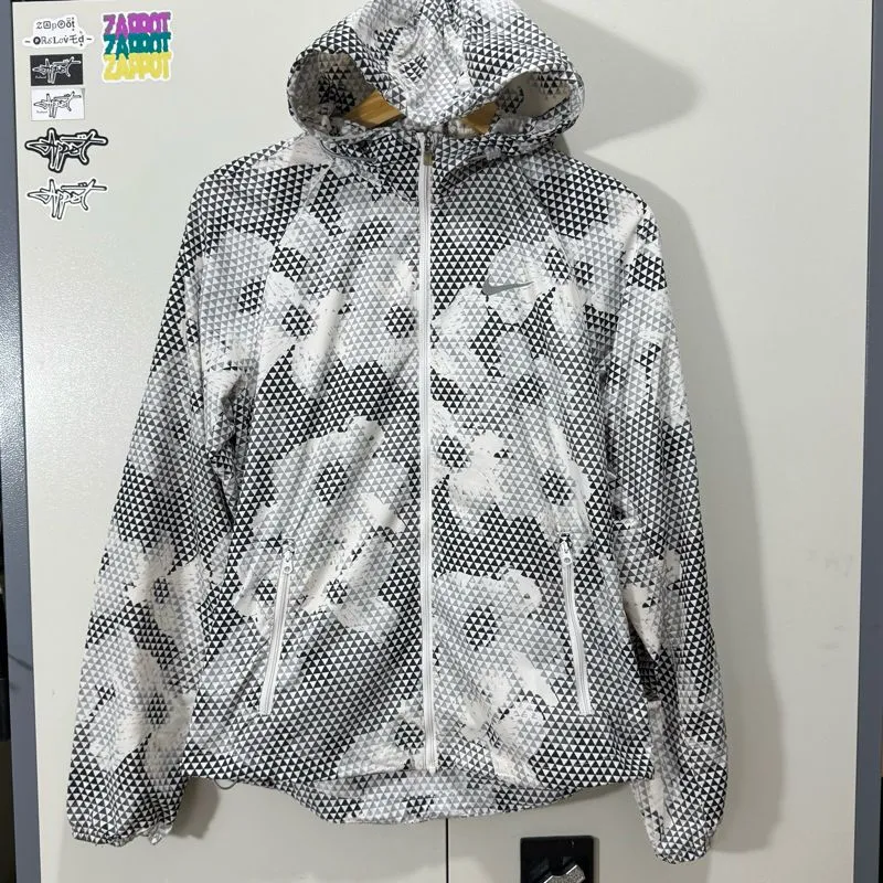 Nike Sportswear Windbreaker Pria white gray photo 1