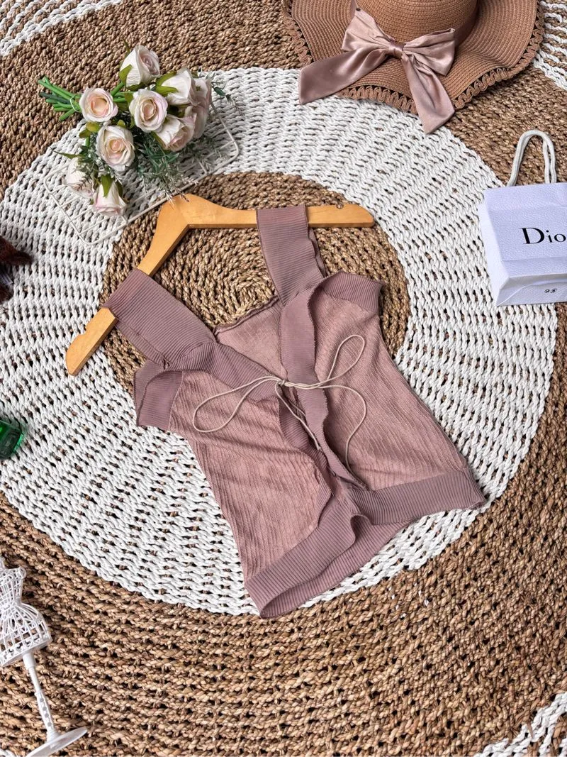 Casual Sweatshirt Wanita tan brown photo 1