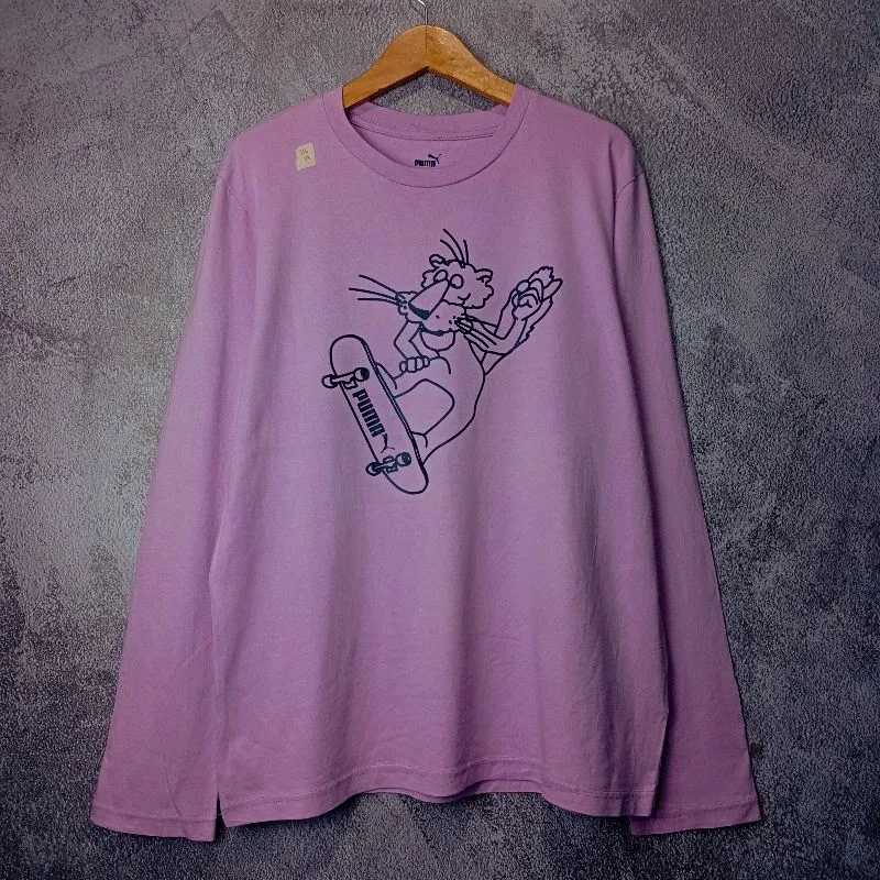 Puma Vintage Casual T-shirt Wanita purple photo 1