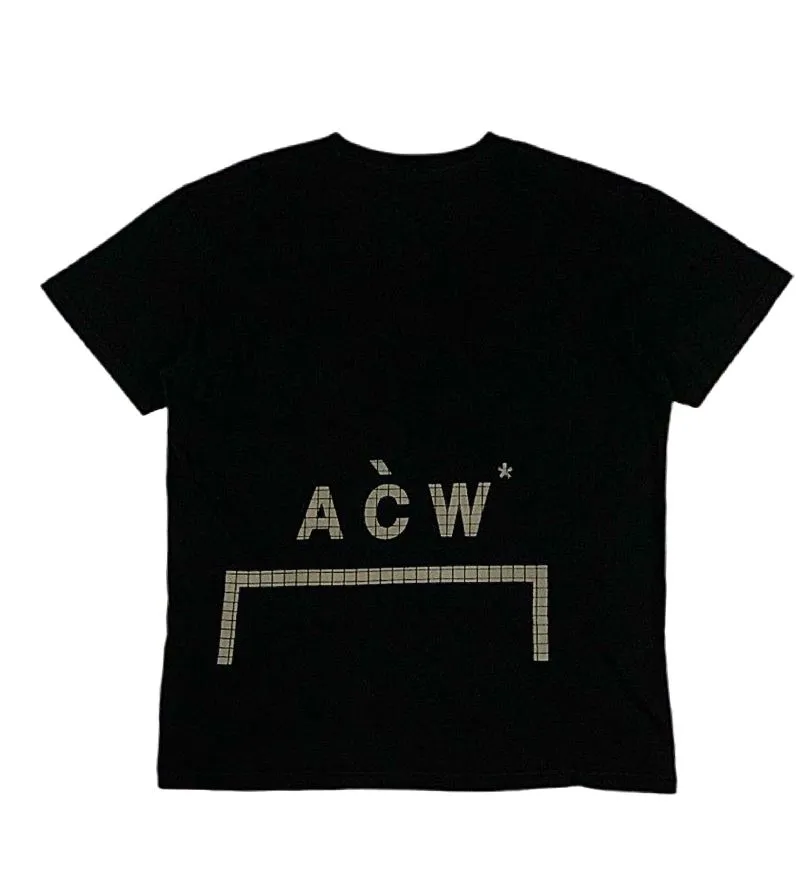 A Cold Wall ACW Grunge Indie T-shirt Pria black photo 1