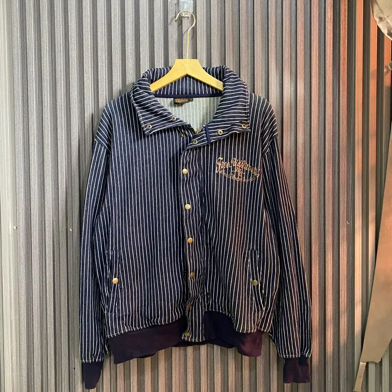 Japanese brand Streetwear Casual Denim jacket Pria multicolor photo 1