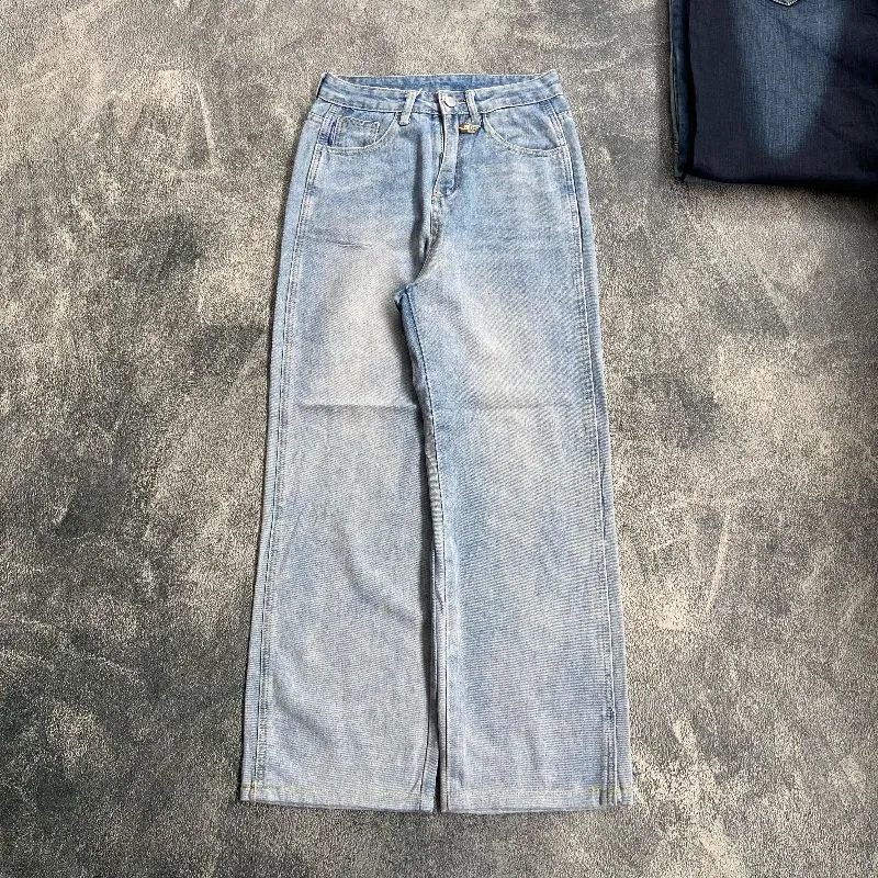 Streetwear Y2K Jeans Pria multicolor blue photo 1