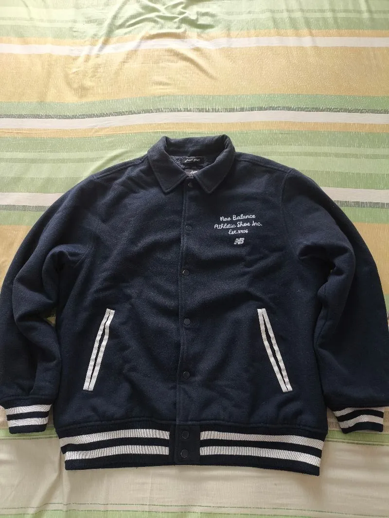 New Balance Vintage Y2K Bomber jacket Pria navy photo 1