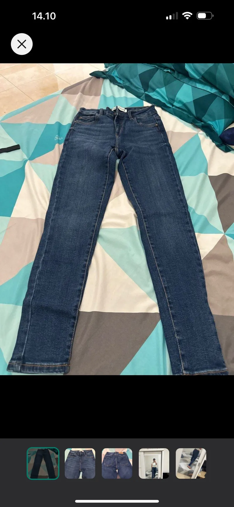 ZARA Casual Skinny jeans Wanita navy photo 1