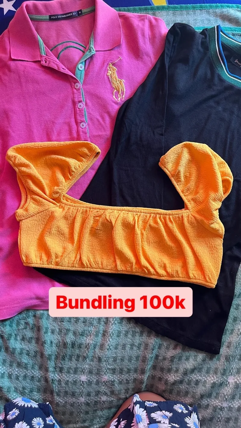 Casual Crop top Wanita multicolor photo 1