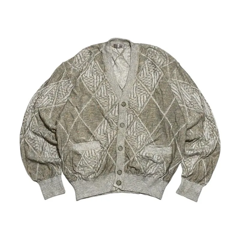 Japanese brand Vintage Cardigan Wanita tan cream photo 1