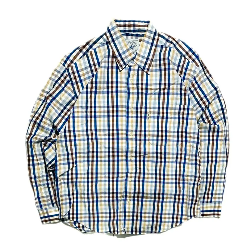 Beverly Hills Polo Club Grunge Indie Casual shirt Pria multicolor photo 1