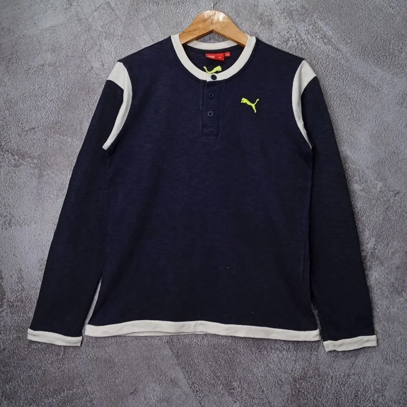 Puma Vintage Casual T-shirt Pria navy photo 1