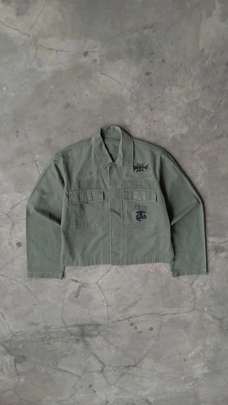 Vintage Streetwear Harrington jacket Pria green photo 1