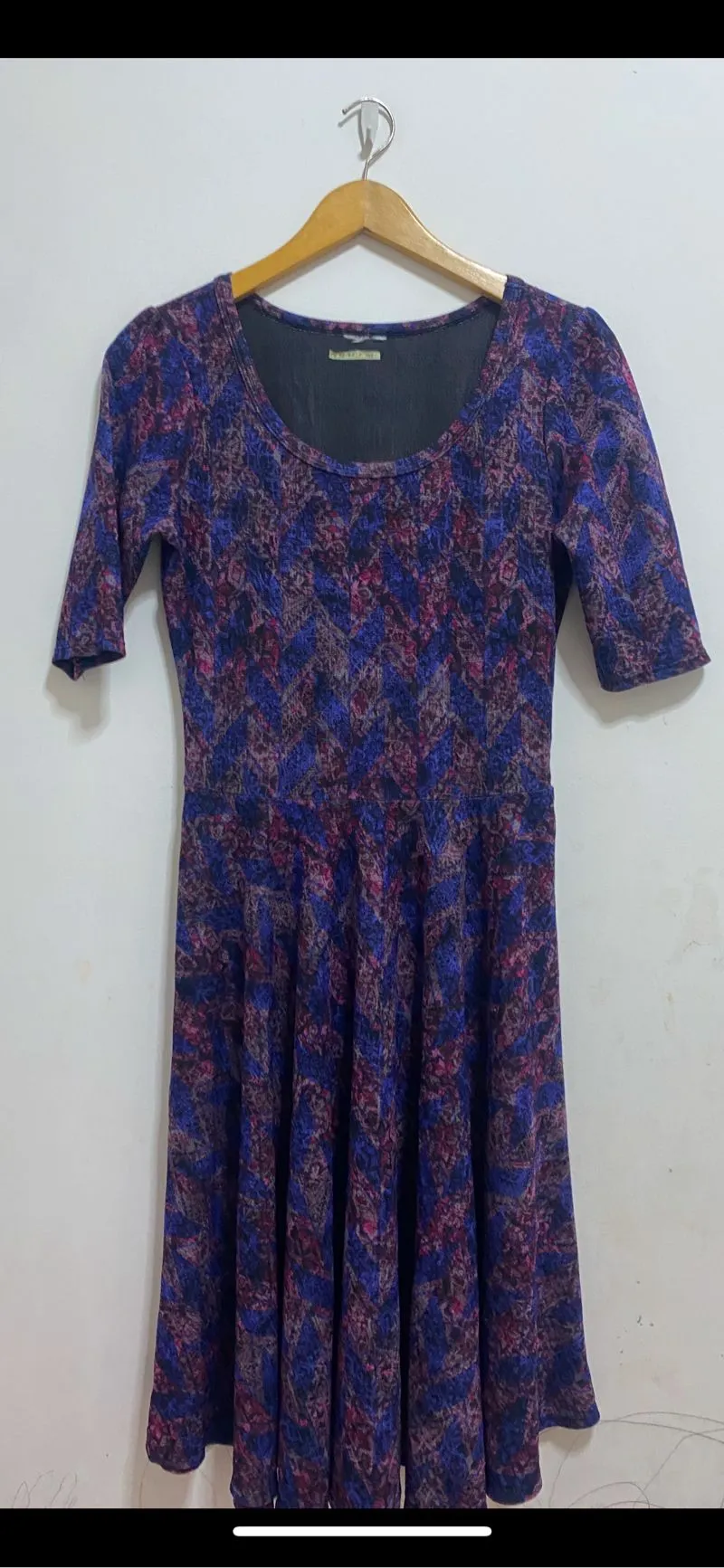 Vintage Casual Casual dress Wanita navy blue photo 1