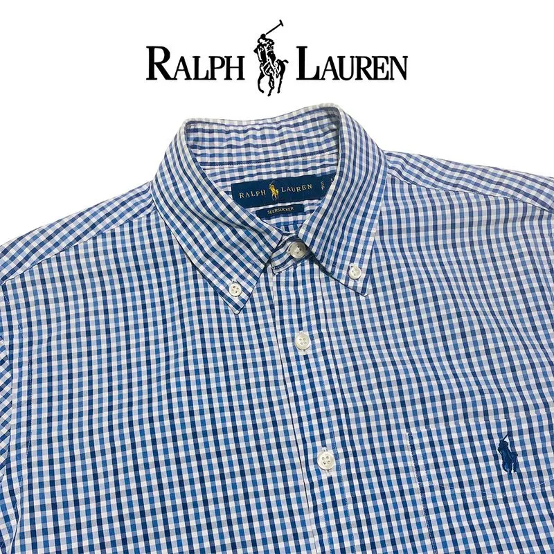 Polo Ralph Lauren Luxury Casual Casual shirt Pria white blue photo 1